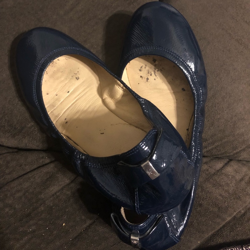 Navy blue Cole Haan flats